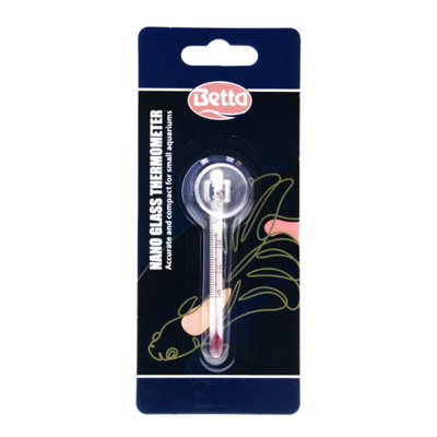 Betta Glass Thermometer Heating Monitoring Aquarium Fish Tank from B&Q