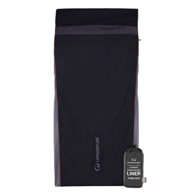Lifeventure Pure Silk Ultimate Sleeping Bag Liner - Rectangle 167G - Outdoor Action - Image 5