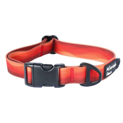 Mountain Paws Orange Ombre Dog Collar from B&Q