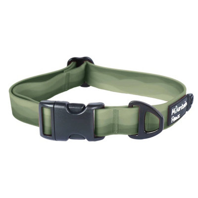 Mountain Paws Waterproof Green Ombre Dog Collar from B&Q