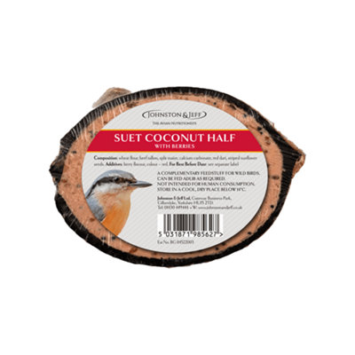 Suet Coconut Half With Berries By Johnston And Jeff from B&Q