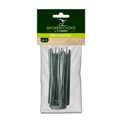 Growers Choice by Tildenet Growers Choice Fabric Hoop Pegs 20Pk from B&Q