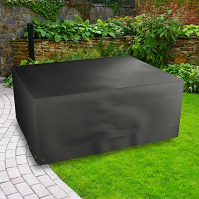 Bosmere Protector 5000 Rectangular Table Cover 8 Seat Black 196 X 114 X 71Cm Uv Weather Protection 5 Year Guarantee from B&Q