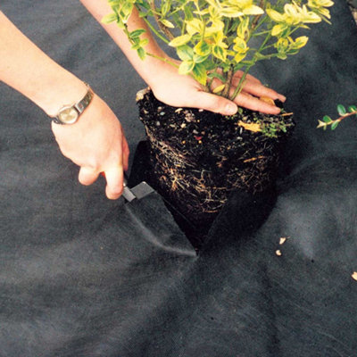 Tildenet Weedban Landscape Fabric Mini-Roll 2M X 10M Strong Spunbond Weed Control Membrane For Borders & Beds15 Year Guarantee from B&Q