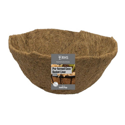 Tildenet Country Forge Pre Formed Coco Hanging Basket Liner 12In 30Cm from B&Q