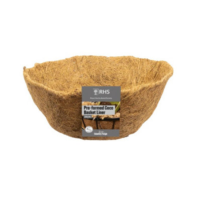 Tildenet Country Forge Pre Formed Coco Hanging Basket Liner 14In 35Cm from B&Q