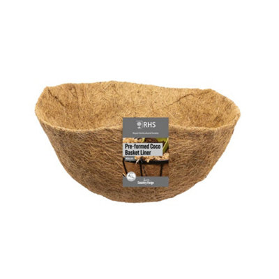 Tildenet Country Forge Pre Formed Coco Hanging Basket Liner 16In 40Cm from B&Q
