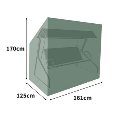 Bosmere All-Weather Hammock Cover 2 Seat Charcoal 161Cm X 170Cm X 125Cm All Weather Protection 6 Year Guarantee from B&Q