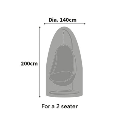 Bosmere All-Weather Double Hanging Chair Cover Reversible 200Cm X 140Cm All Weather Protection 6 Year Guarantee from B&Q