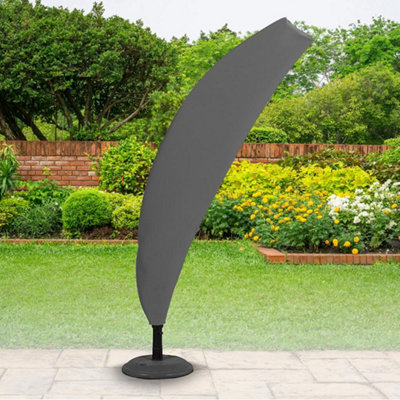 Bosmere All-Weather Cantilever Parasol Cover Charcoal 236Cm X 68Cm Waterproof Heavy Duty 2 Year Guarantee from B&Q
