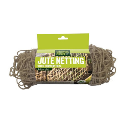 Growers Choice by Tildenet Growers Choice Jute Netting With Corner Ties Card Wrap 1.8M X 1.8M from B&Q