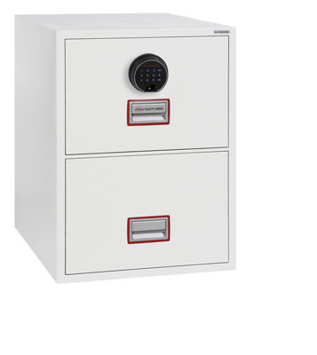 Phoenix Safe Company Phoenix World Class Vertical Fire File Fs2272F 2 Drawer Filing Cabinet With Fingerprint Lock from B&Q