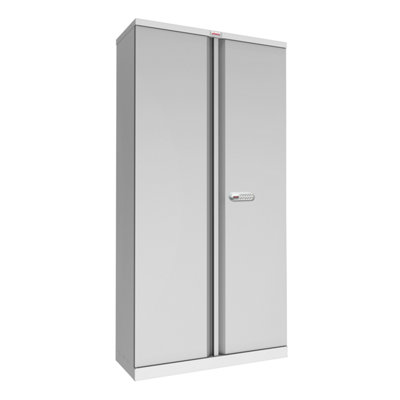 Phoenix Safe Company Phoenix Scl Series Scl1891Gge 2 Door 4 Shelf Steel Storage Cupboard In Grey With Electronic Lock from B&Q