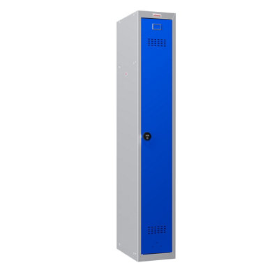 Phoenix Safe Company Phoenix Pl Series Pl1130Gbc 1 Column 1 Door Personal Locker Grey Body/blue Door With Combination Lock from B&Q