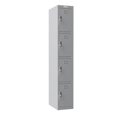 Phoenix Safe Company Phoenix Pl Series Pl1430Gge 1 Column 4 Door Personal Locker In Grey With Electronic Locks from B&Q