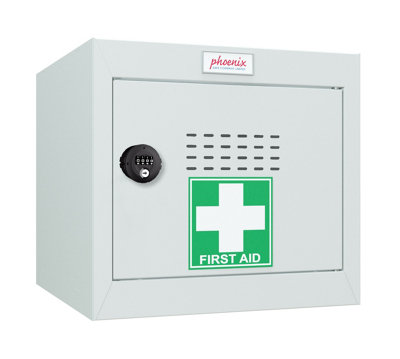 Phoenix Safe Company Phoenix Mc0344Ggc Size 1 Light Grey Medical Cube Locker With Combination Lock from B&Q