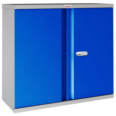 Phoenix Safe Company Phoenix Sc Series Sc1010Gbe 2 Door 1 Shelf Stationery Cupboard In Blue With Electronic Lock from B&Q