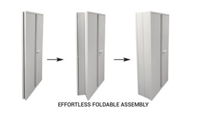 Phoenix Safe Company Phoenix Scf Series Scf1891Gge 2 Door 4 Shelf Foldable CupboardBuild In Two Minutes from B&Q
