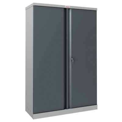 Phoenix Safe Company Phoenix Scl Series Scl1491Gak Steel Storage Cupboard W/ Key Lock In Anthracite Grey from B&Q