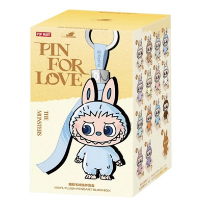 Centurion Supports Pop Mart The Monsters Pin For Love SeriesVinyl Plush Pendant Labubu (A-M)1 Blind Box Collectable Toy from B&Q