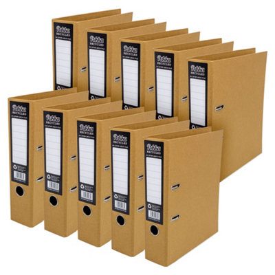 Pukka Pads Pukka Pad Kraft Recycled Lever Arch A4 Binder2 Ring70mm Paperboard FilePack Of 10 from B&Q