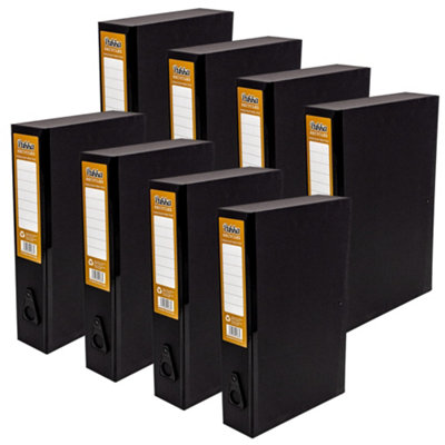 Pukka Pads Pukka PadRecycled Card Paperboard Box Files For School And Office Document Organisation Pack 8 With Thumb Pull And Spine Labels from B&Q