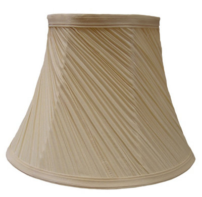 K Living 14" Mushroom Swirl Pleated Ceiling Table Lamp ShadeCream from B&Q