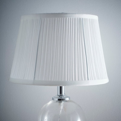 K Living  Mushroom Pleated Ceiling Table Lamp Shade White - Small - Image 4