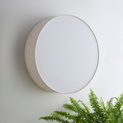 K Living Capri 38Cm 2 Light Linen Drum Shade With Diffuser from B&Q