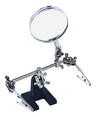 Amtech S2900 60mm Helping Hand X2  Magnifying Glass from B&Q
