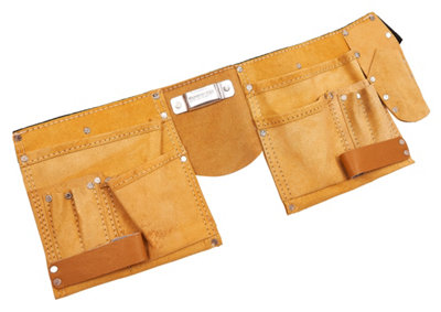 Amtech N0950 11 Pocket Leather Tool Belt from B&Q