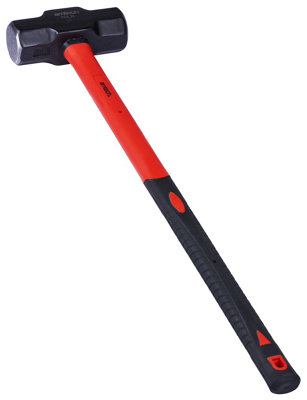 10lb Sledge Hammer 36"" Fibreglass Shaft Steel Heavy Duty Professional - Image 3