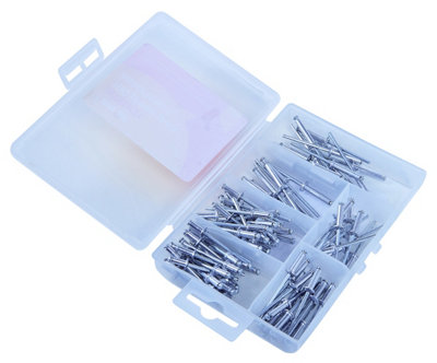 Amtech S5100 100 Piece Assorted Rivet Set from B&Q