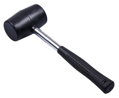 Amtech A1625 16Oz (450G) Rubber Mallet With Steel Shaft from B&Q