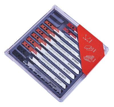 Amtech M1870 10 Piece Mixed Jigsaw Blades With Clamp Fitting from B&Q