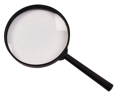 Amtech S2915 Magnifying Glass, 100mm Diameter 4 Inch, 3X Magnifying Glass For Kids, Lightweight