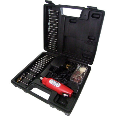 B&Q -  V2560 Mini Drill (60 Piece) With Bit Set For Craft And Diy