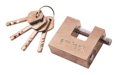 Amtech T1675 50mm Steel Shutter Padlock from B&Q