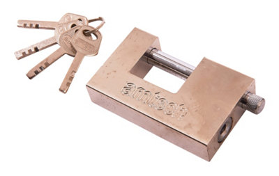 Amtech T1679 90mm Steel Shutter Padlock from B&Q