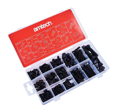 Amtech S6230 240 Piece Hex Head Nut And Bolt Set from B&Q