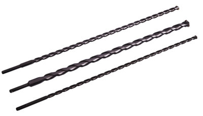 B&Q -  E0692 3 Piece 600mm (24") Sds Drill Bit Set