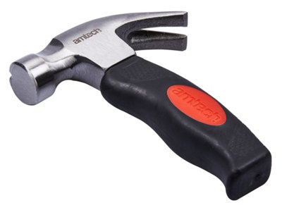 Amtech A0200B Magnetic Stubby Hammer 10Oz Mini Hammer With Cushion Grip from B&Q