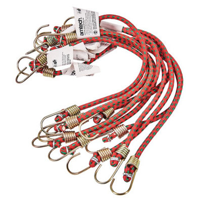 Amtech 250mm (10") Mini Bungee Cords (10 Pack)S0647 from B&Q