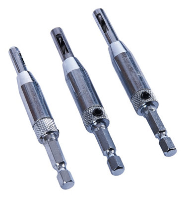 Amtech F2825 3 Piece Hinge Drill Set from B&Q