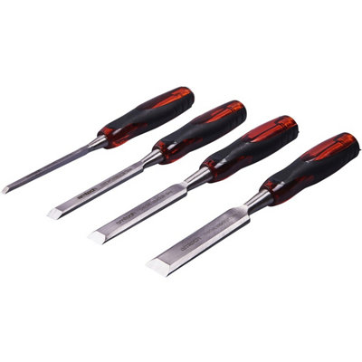 Amtech E0705 4 Piece Go Thru Wood Chisel Set from B&Q