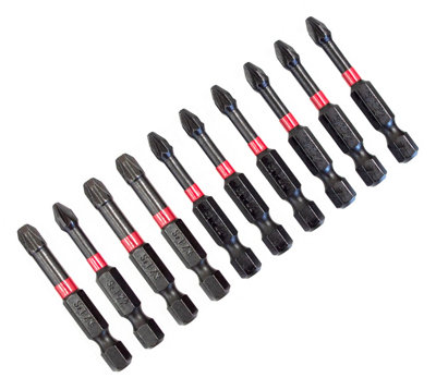 Amtech L2395 10 Piece Impact Screwdriver Bit Set from B&Q