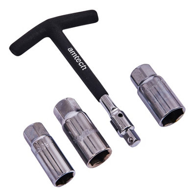 SPARK PLUG SPANNER 4PC 21MM 16MM 18MM T HANDLE WRENCH REMOVER SOCKET I3665 - Image 7