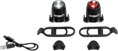 Bike Light Front Rear Usb Rechargeable Red White Waterproof Cycle Bicycle New - Image 3