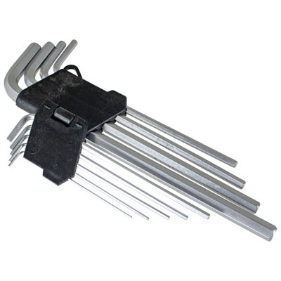 Amtech I8778 9 Piece Extra-Long Metric Hex Key Set from B&Q