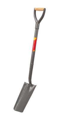 Drainage Drain Spade Cable Laying Shovel Steel Post Hole Trench Spade A2525 from B&Q